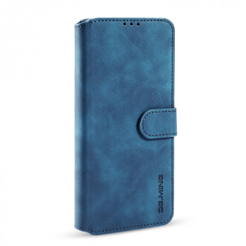 DG. Étui de cuir horizontal horizontal de l'huile rétro avec support et portefeuille pour iPhone 13 Pro (Bleu) SD903E693-07