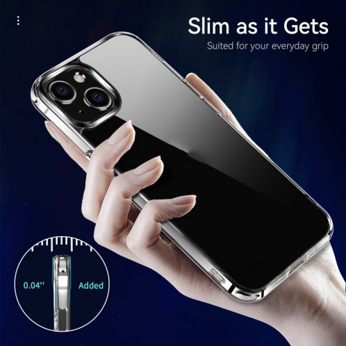 TPU + Cas de protection antichoc transparent transparent pour iPhone 13 SH88011190-08