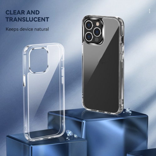 TPU + Cas de protection antichoc transparent transparent pour iPhone 13 Pro SH8803333-08