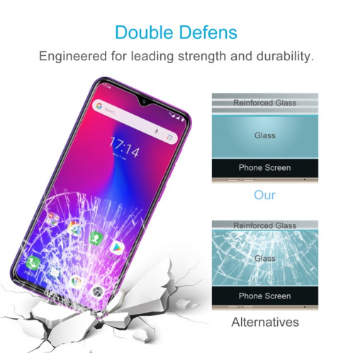 Pour Ulefone NOTE 7 10 PCS 0.26mm Film de verre trempé 9H 2.5D SH9210564-08