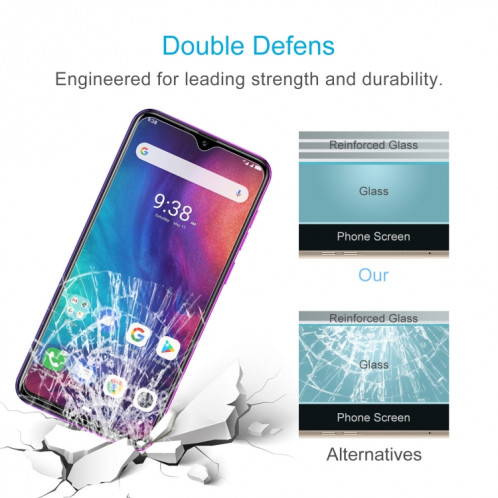 Pour Ulefone NOTE 7P 10 PCS 0.26mm Film de verre trempé 9H 2.5D SH9211818-08