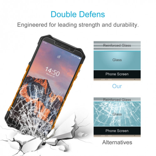 Pour Ulefone Armor X5 PRO 50 PCS 0.26mm Film de verre trempé 9H 2.5D SH9709219-07
