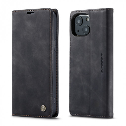 Caseme-013 Étui en cuir horizontal horizontal givré multifonctionnel avec fente et portefeuille et portefeuille pour iPhone 13 (noir) SC202A66-08