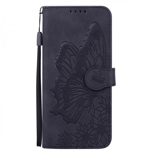 Peau rétro Saisir les papillons Embossage Horizontal Flip Cuir Too avec support et carte de portefeuille et portefeuille pour iPhone 13 (noir) SH102D158-07