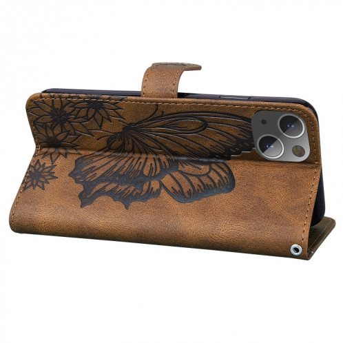Coque en cuir horizontal en cuir de peluche de peau rétro avec support et portefeuille pour iPhone 13 (brun) SH102E822-07