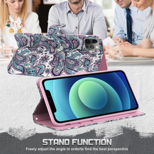 Motif de peinture 3D Horizontal Flip TPU + PU Cuir PU avec support et carte de portefeuille et portefeuille pour iPhone 13 (motif de tourbillon) SH402E1709-07