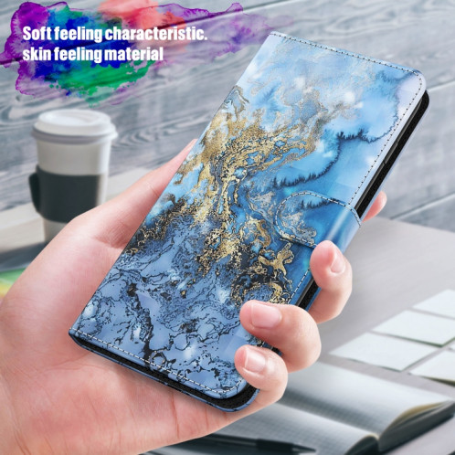 Motif de peinture 3D Horizontal Flip TPU + Coque en cuir PU avec support et carte de portefeuilles et portefeuille pour iPhone 13 Pro (Voie lactée) SH403D181-07