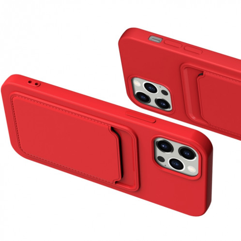TPU + Doublure Flanelle Cas antichoc avec machines à sous pour iPhone 13 Pro (violet foncé) SH303I1167-07