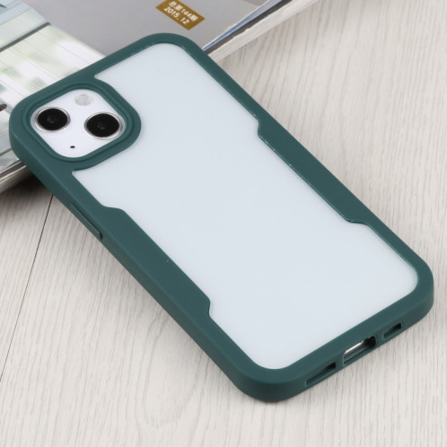 Acylique + TPU 360 degrés Couverture complète Cas de protection antichoc pour iPhone 13 (Vert) SH002A1026-06