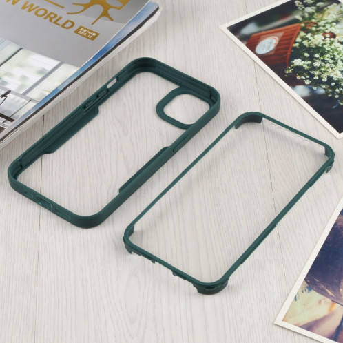 Acylique + TPU 360 degrés Couverture complète Cas de protection antichoc pour iPhone 13 (Vert) SH002A1026-06