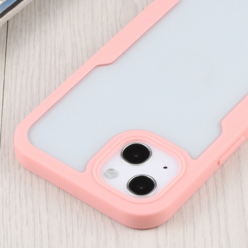 Acrylique + TPU 360 degrés Couverture complète Cas de protection antichoc pour iPhone 13 (rose) SH002C1402-06