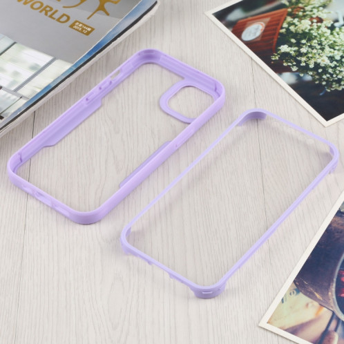 Acrylique + TPU 360 degrés Couverture complète Cas de protection antichoc pour iPhone 13 (violet) SH002D1373-06