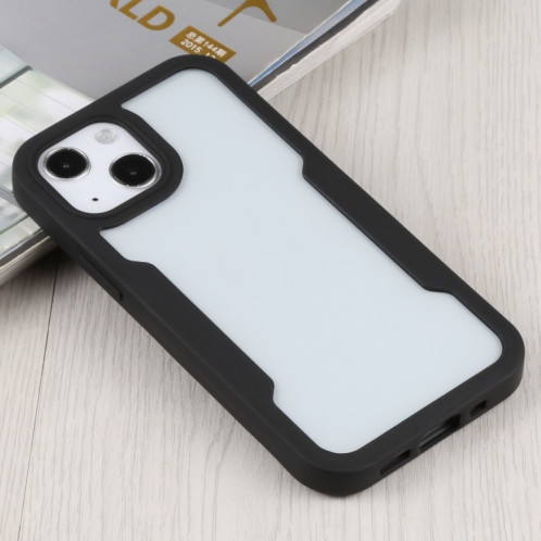 Acrylique + TPU 360 degrés Couverture complète Cas de protection antichoc pour iPhone 13 (Noir) SH002E1952-06