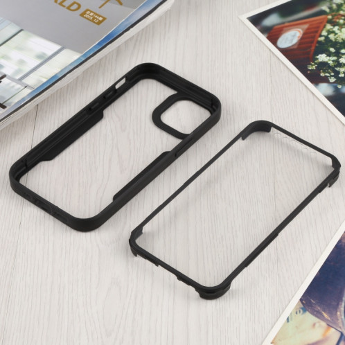 Acrylique + TPU 360 degrés Couverture complète Cas de protection antichoc pour iPhone 13 (Noir) SH002E1952-06