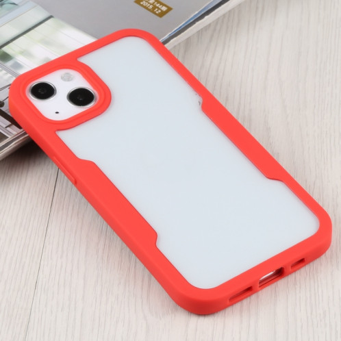 Acrylique + TPU 360 degrés Couverture complète Cas de protection antichoc pour iPhone 13 (rouge) SH002F500-06