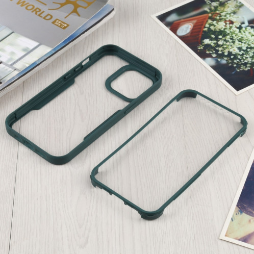 Acrylique + TPU 360 degrés Couverture complète Cas de protection antichoc pour iPhone 13 Pro (Vert) SH003A1736-06