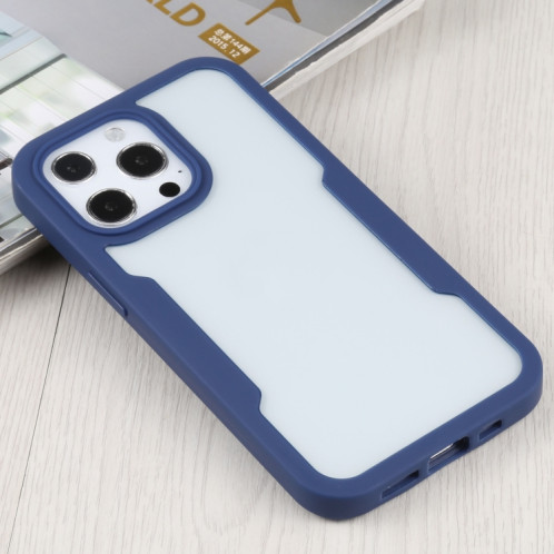 Acrylique + TPU 360 degrés Couverture complète Cas de protection antichoc pour iPhone 13 Pro (Bleu) SH003B1103-06