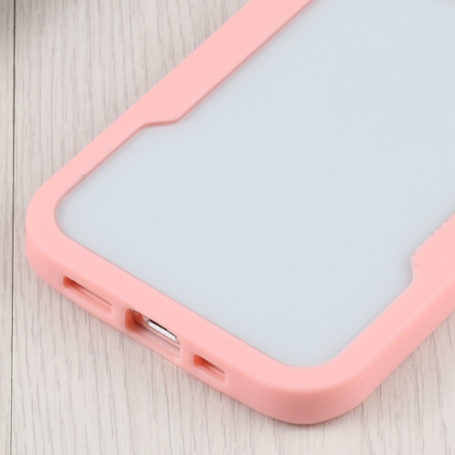 Acrylique + TPU 360 degrés Couverture complète Cas de protection antichoc pour iPhone 13 Pro (rose) SH003C186-06