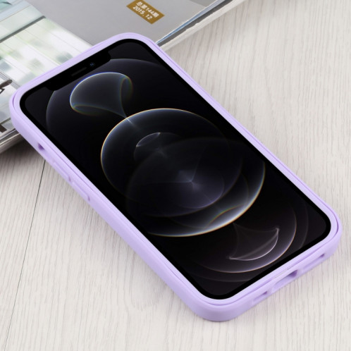 Acrylique + TPU 360 degrés Couverture complète Cas de protection antichoc pour iPhone 13 Pro (violet) SH003D377-06