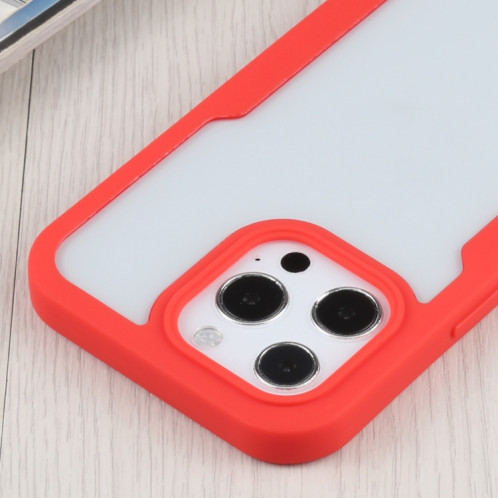 Acrylique + TPU 360 degrés Couverture complète Cas de protection antichoc pour iPhone 13 Pro (rouge) SH003F940-06