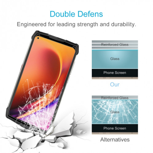 Pour Ulefone Power Armor 13 50 pcs 0.26mm 9H 2.5D Verre trempé SH3501564-07