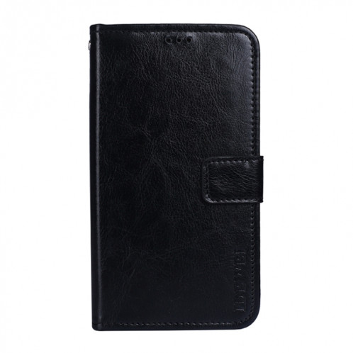 Edewei Crazy Horse Texture Horizontale Flip Cuir Case avec porte-cartes et portefeuille pour iPhone 13 (noir) SI802A993-07