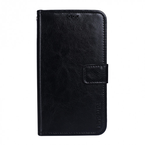 Edewei Crazy Horse Texture Horizontale Flip En Cuir Case avec porte-cartes et portefeuille pour iPhone 13 PRO (Noir) SI803A1689-07