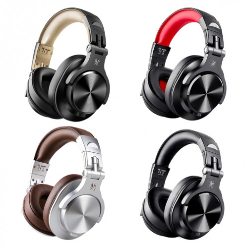 Casque stéréo sans fil Bluetooth sans fil Bluetooth sur la tête rouge Noir A70 SO0202694-07