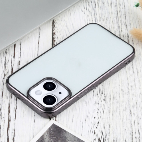 Étui de protection TPU de galvanoplastie ultra-mince pour iPhone 13 (Noir) SH701C259-04