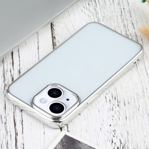 Étui de protection TPU de galvanoplastie ultra-mince pour iPhone 13 (argent) SH701D341-04