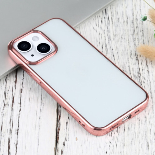 Étui de protection TPU de galvanoplastie ultra-mince pour iPhone 13 (rose) SH701F1187-04