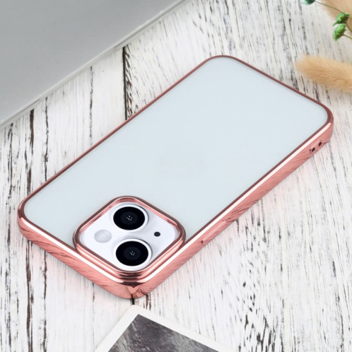 Étui de protection TPU de galvanoplastie ultra-mince pour iPhone 13 (rose) SH701F1187-04