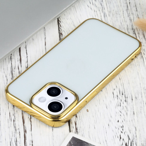 Étui de protection TPU de galvanoplastie ultra-mince pour iPhone 13 (or) SH701G266-04