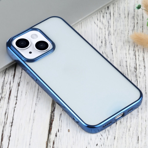 Étui de protection TPU de galvanoplastie ultra-mince pour iPhone 13 (bleu) SH701I1827-04