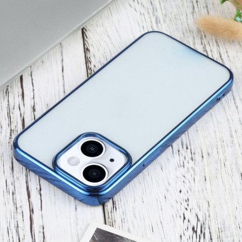 Étui de protection TPU de galvanoplastie ultra-mince pour iPhone 13 (bleu) SH701I1827-04