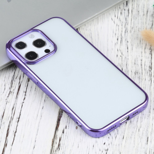 Étui de protection TPU à électroplastie ultra-mince pour iPhone 13 Pro (violet) SH703A1185-04
