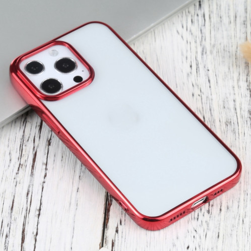 Étui de protection TPU de galvanoplastie ultra-mince pour iPhone 13 Pro (rouge) SH703B153-04