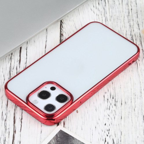 Étui de protection TPU de galvanoplastie ultra-mince pour iPhone 13 Pro (rouge) SH703B153-04