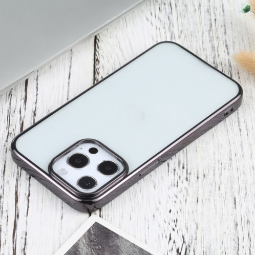 Etui de protection TPU de galvanoplastie ultra-mince pour iPhone 13 Pro (Noir) SH703C249-04