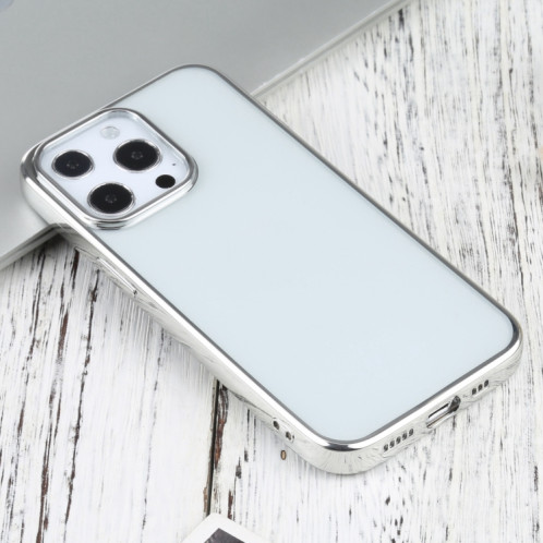 Etui de protection TPU à électroplastie ultra-mince pour iPhone 13 Pro (argent) SH703D265-04