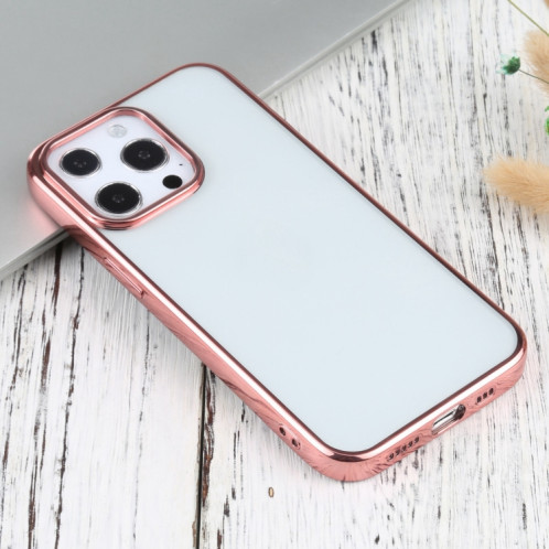 Etui de protection TPU de galvanoplastie ultra-mince pour iPhone 13 Pro (rose) SH703F504-04