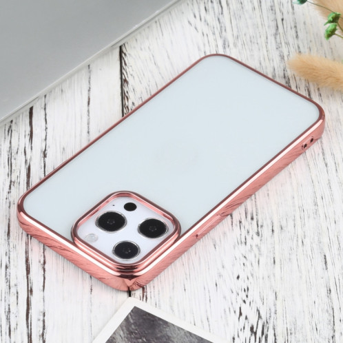 Etui de protection TPU de galvanoplastie ultra-mince pour iPhone 13 Pro (rose) SH703F504-04