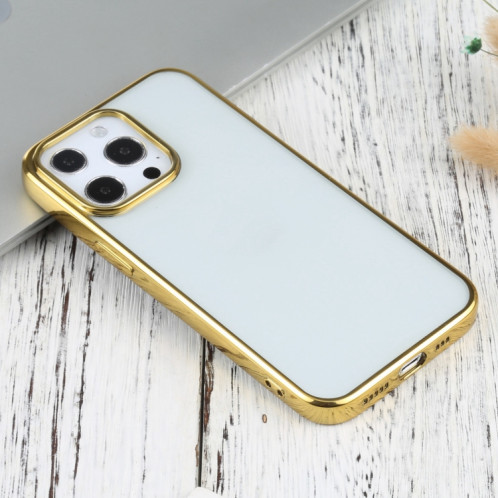 Étui de protection TPU de galvanoplastie ultra-mince pour iPhone 13 Pro (Gold) SH703G645-04