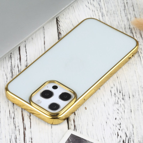 Étui de protection TPU de galvanoplastie ultra-mince pour iPhone 13 Pro (Gold) SH703G645-04