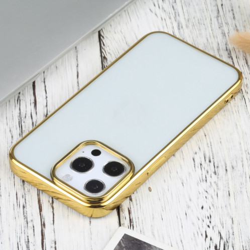 Étui de protection TPU de galvanoplastie ultra-mince pour iPhone 13 Pro (Gold) SH703G645-04