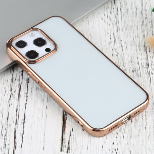 Étui de protection TPU de galvanoplastie ultra-mince pour iPhone 13 Pro (Rose Gold) SH703H416-04