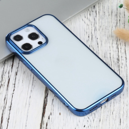 Étui de protection TPU de galvanoplastie ultra-mince pour iPhone 13 Pro (Bleu) SH703I1684-04