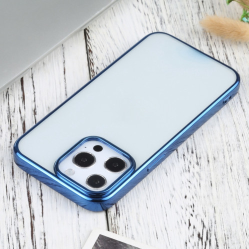 Étui de protection TPU de galvanoplastie ultra-mince pour iPhone 13 Pro (Bleu) SH703I1684-04