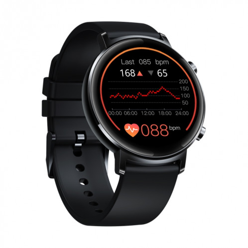 Zeblaze GTR 1,3 pouce IPS Color Screen Bluetooth 5.1 30m Wather Watch Smart Watch, Support Moniteur de sommeil / Moniteur de fréquence cardiaque / Femmes Menstrie Cycle Rappel / Mode sportif (Noir) SZ501A39-08