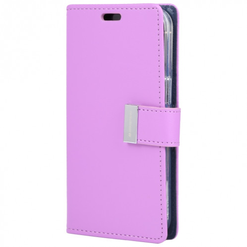 Diary Rich Diary Crazy Horse Crazy Horse Texture Horizontal Flip Cuir Too avec support & Card Slots & Portefeuille pour iPhone 13 Pro (violet) SG003G1034-07